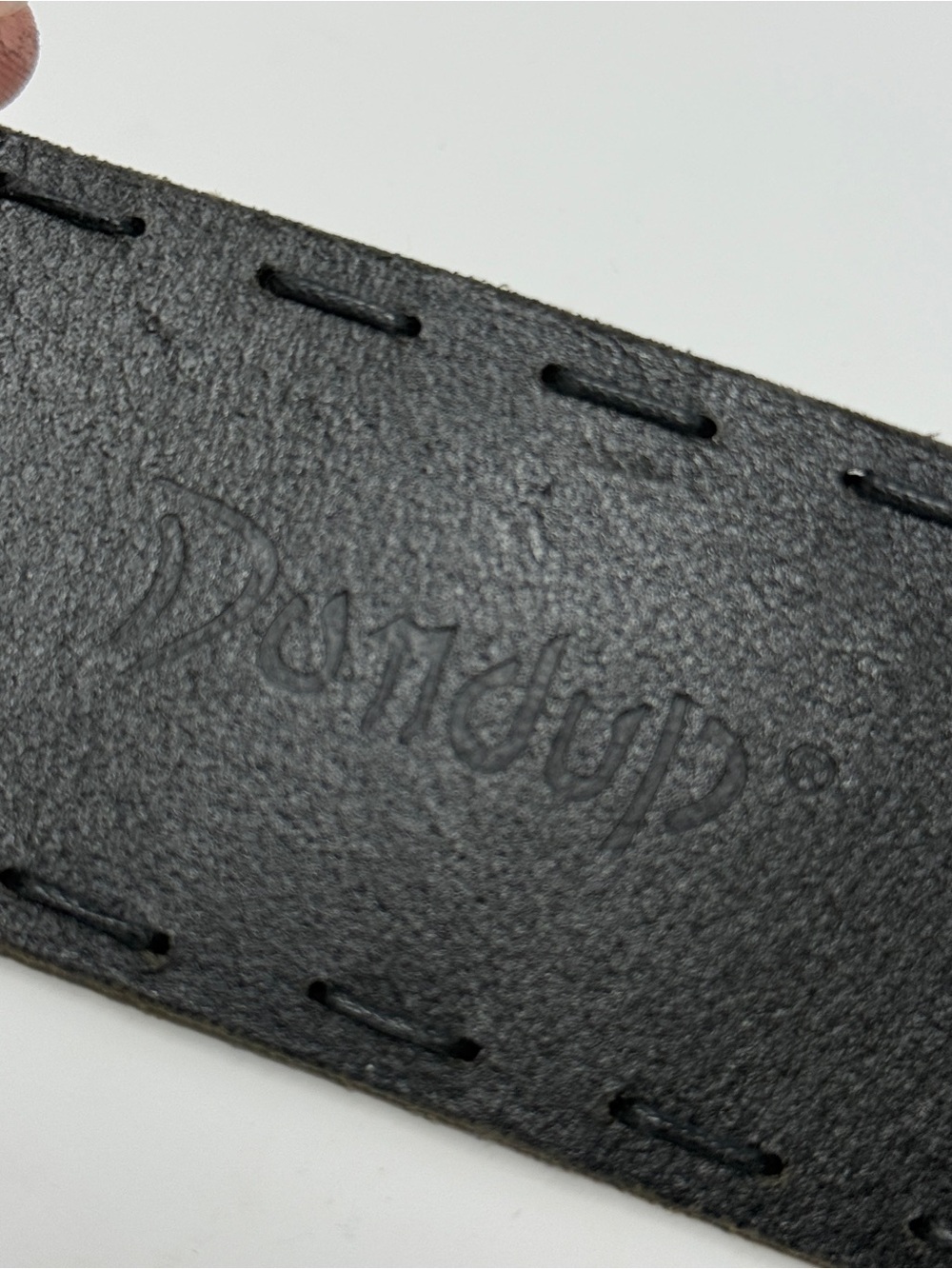 Dondup Black Leather Belt Wide Strap Artisan Engraved Buckle. Made in Italy 🇮🇹 - Picture 5 of 5